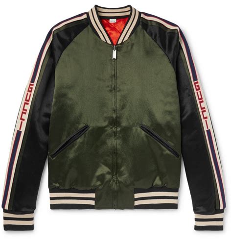 gucci mens jacket green|gucci down jacket.